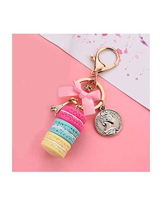 Onteny Cake Keychain Paris Tower Key Buckle Charming Car Party Gift Jewelry