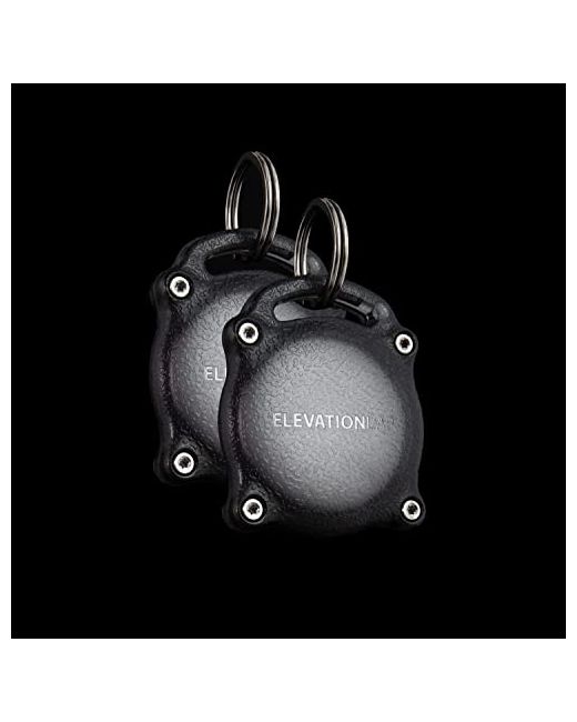 Elevation Lab TagVault Ghost Special Edition Waterproof AirTag Keychain with Titanium Key Ring Smoked Indestructible by 2-Pack