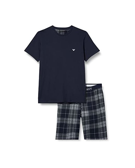 Emporio Armani Pattern Mix T-Shirt and Shorts Pyjama Set
