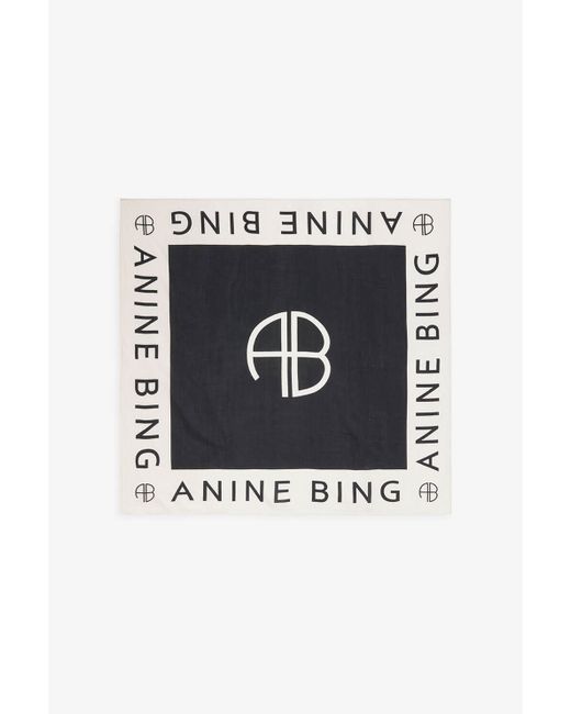 Anine Bing Praia Sarong in Black And