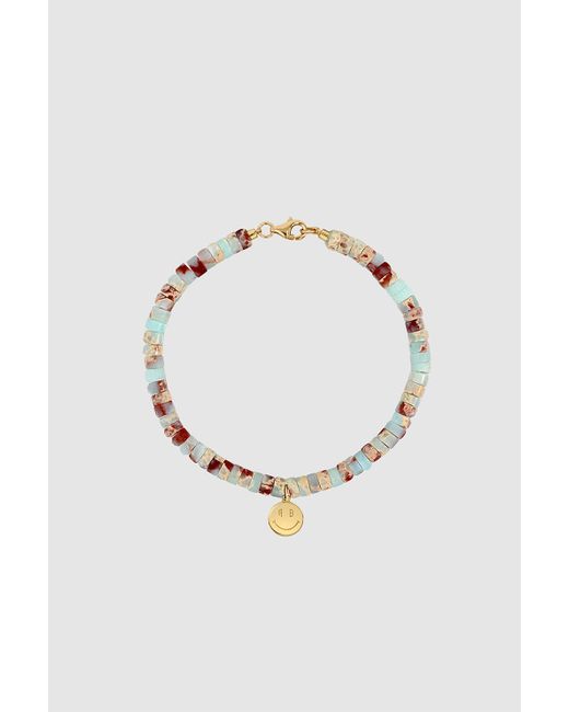 Anine Bing Bead Bracelet With Smile Charm in