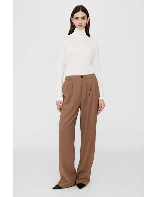Anine Bing Carrie Pant Twill