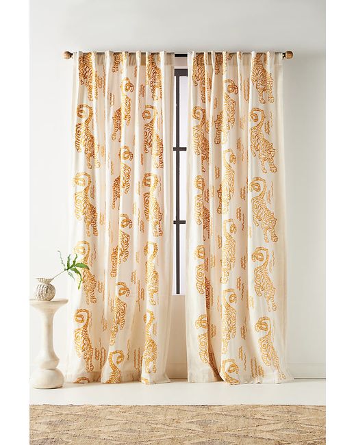 Anthropologie Embroidered Flemming Curtain