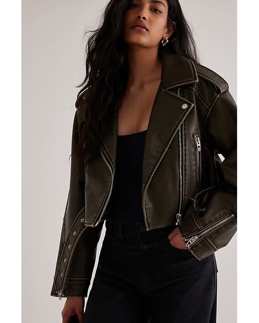 Blank NYC Ride Of Moto Cropped Leather Jacket