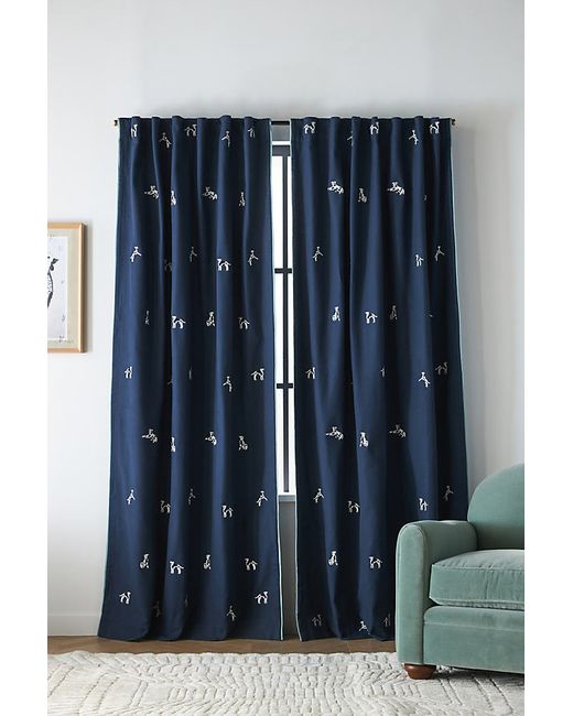 Anthropologie Monroe Embroidered Curtain