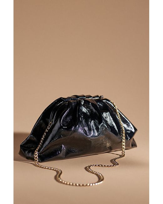 Anthropologie The Frankie Patent Faux-Leather Oversized Clutch Bag