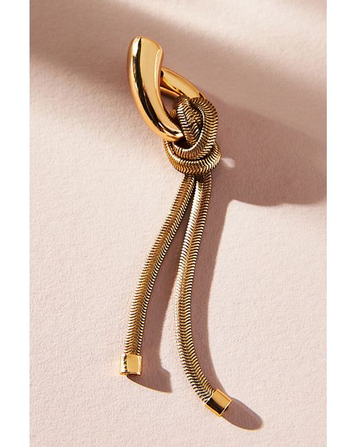 By Anthropologie -Plated Snake Chain Drop Earrings