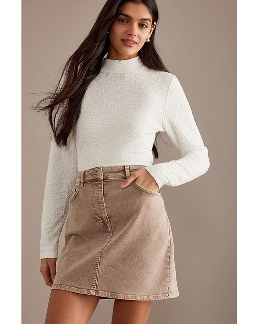 Selected Femme Ginny Mock-Neck Long-Sleeve Top