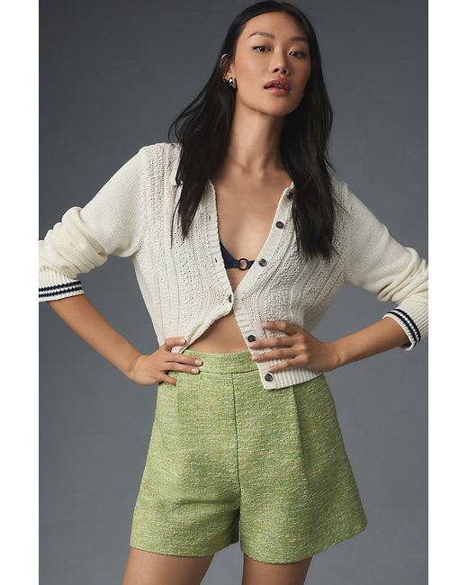 Maeve High-Rise Tweed Tailored Shorts