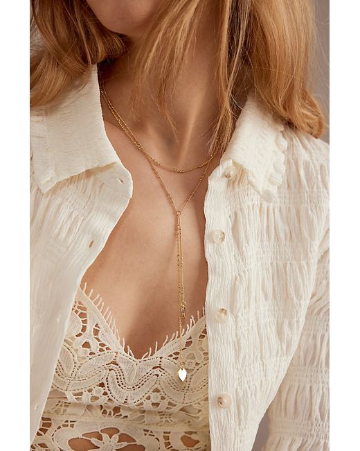 By Anthropologie Plated Layered Heart Necklace