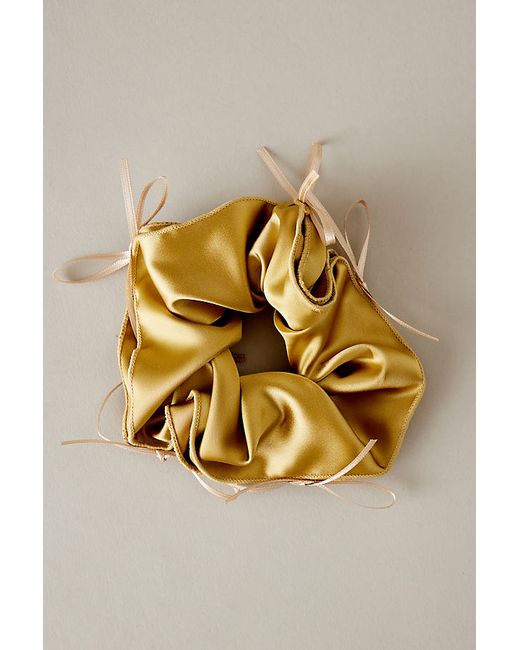 Anthropologie By Large Silk Bow Hair Scrunchie