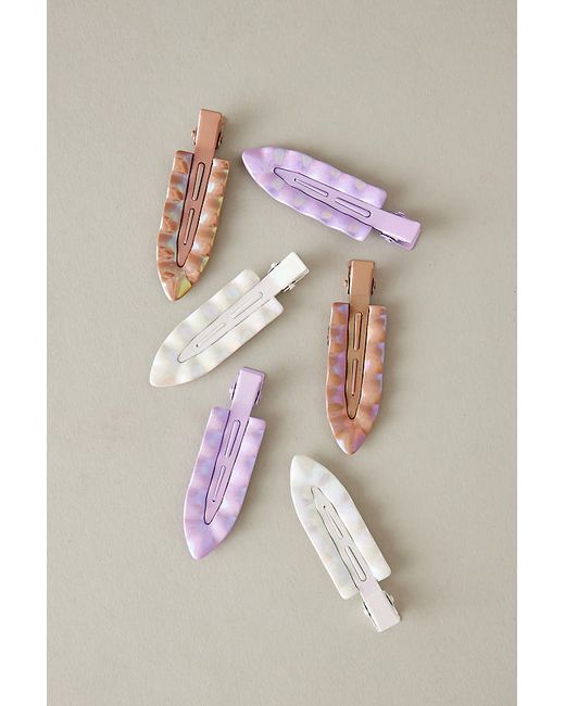 By Anthropologie Iridescent Creaseless Hair Clips Set of 6