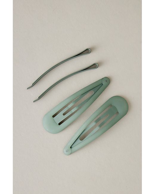Anthropologie Matte Snap Hair Clips Set of 4