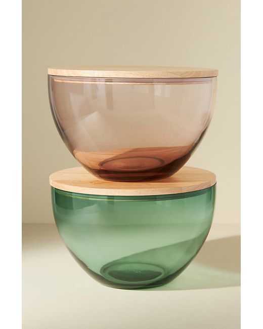 Anthropologie Serve Store Bowl with Lid