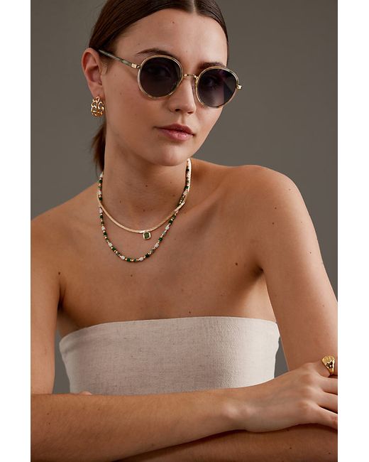 By Anthropologie The Annie Circle Polarised Sunglasses