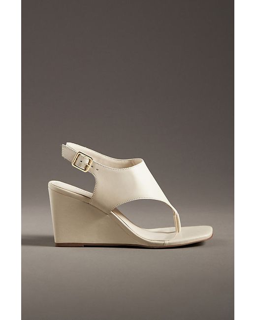 By Anthropologie Leather Wedge Heels