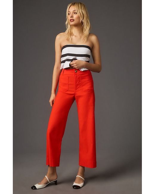 The Colette Collection by Maeve Maeve The Colette Cropped Wide-Leg Trousers