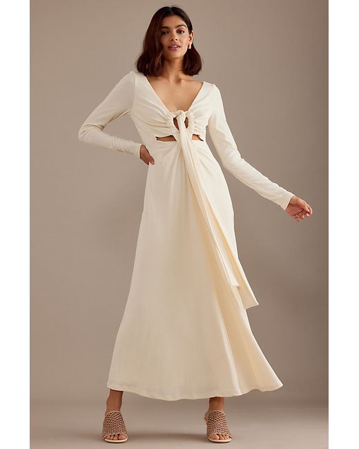 Significant Other Charlie Long-Sleeve Ribbed Maxi Dress