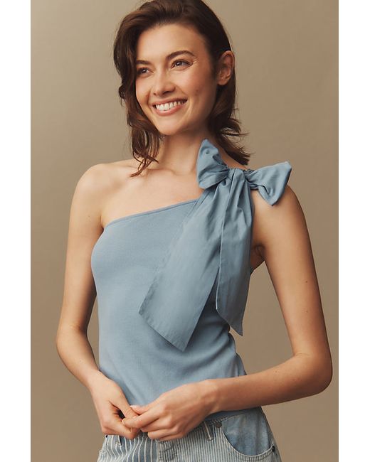 Sunday in Brooklyn One-Shoulder Bow Top