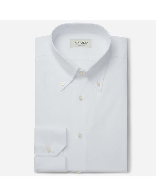 Apposta Shirt solid 100 pure cotton poplin double twisted collar style button-down