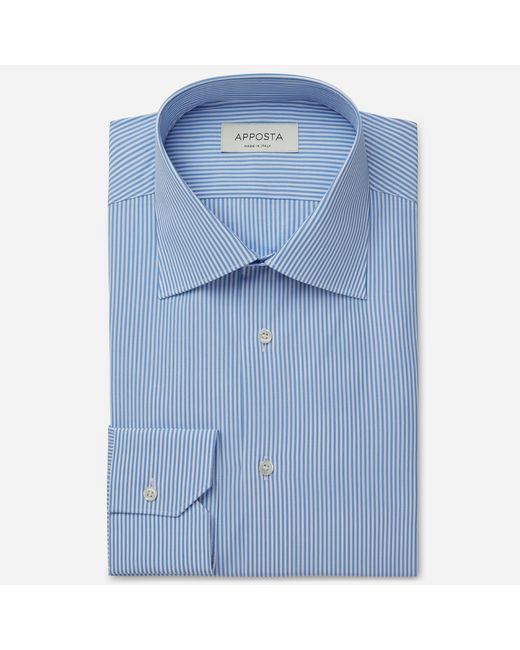 Apposta Shirt stripes 100 pure cotton fil-224-fil collar style formal straight point