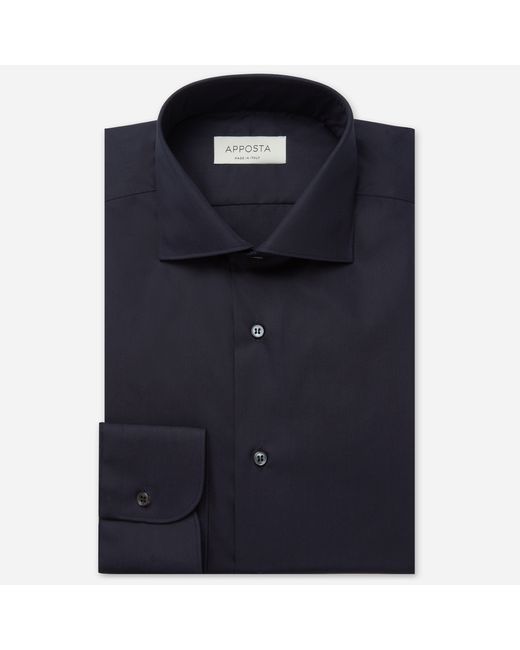 Apposta Shirt solid 100 easy iron cotton poplin collar style spread