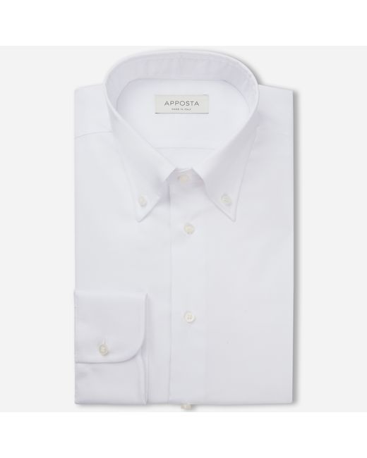 Apposta Shirt solid 100 easy iron cotton dobby collar style button-down