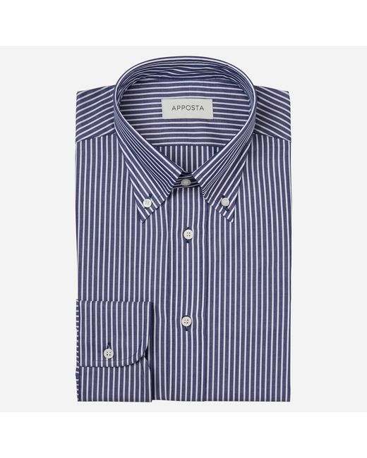 Apposta Shirt stripes 100 pure cotton fil-224-fil collar style button-down