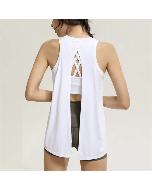 ArmadaDeals Loose Fitness Running Blouse Summer Yoga Backless Sleeveless Sports Vest XL