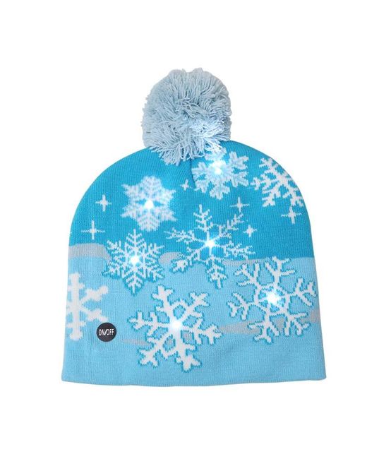 ArmadaDeals LED Christmas Tree Snowflake Light-up Knitted Hat