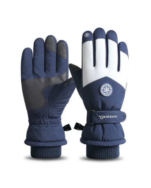 ArmadaDeals Winter Windproof Non-slip Warm Touch Screen Ski Gloves NavyMen