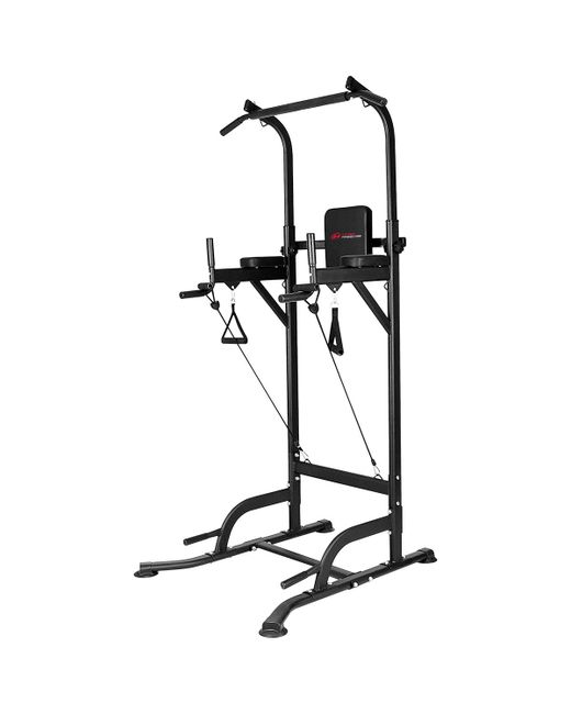 HomeFitnessCode Multi-function Power Tower Dip Station Pull Up Bar with Adjustable Height