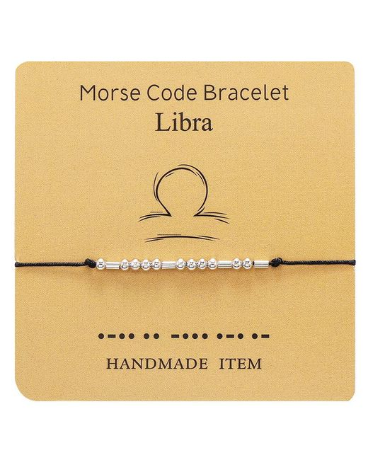 ArmadaDeals 12 Constellation Morse Code Fashion Astrology Couples Bracelet Libra