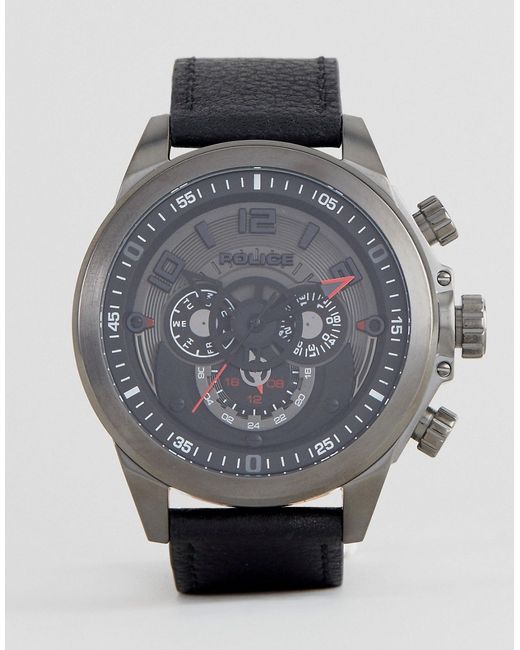 Police Belmont Watch With Multi Functional Dial