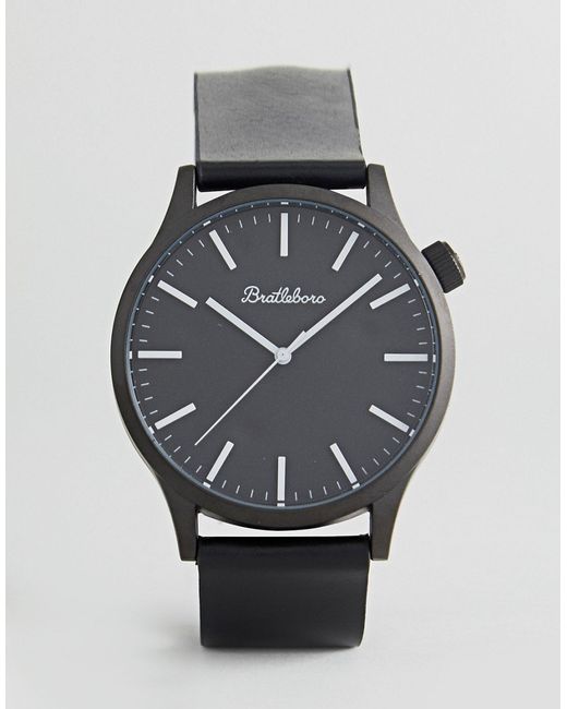 Bratleboro Yellowstone Total Leather Watch In 44mm
