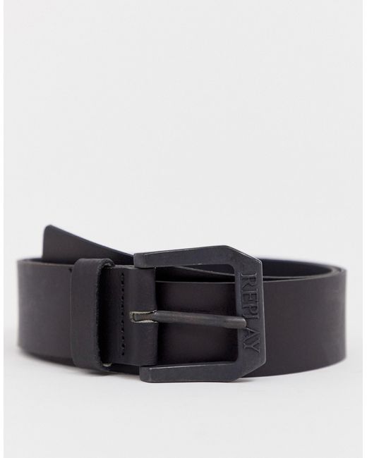 Replay leather belt in