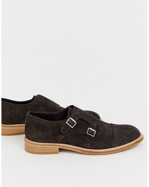Selected Homme suede monk shoes