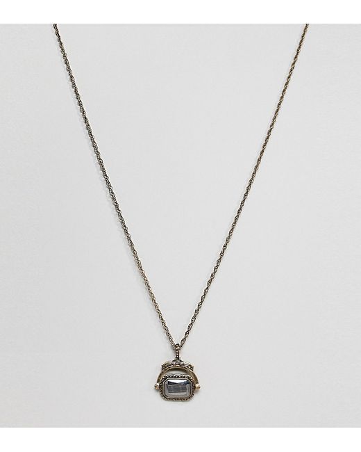 Reclaimed Vintage inspired necklace with spinning coin pendnat exclusive at ASOS