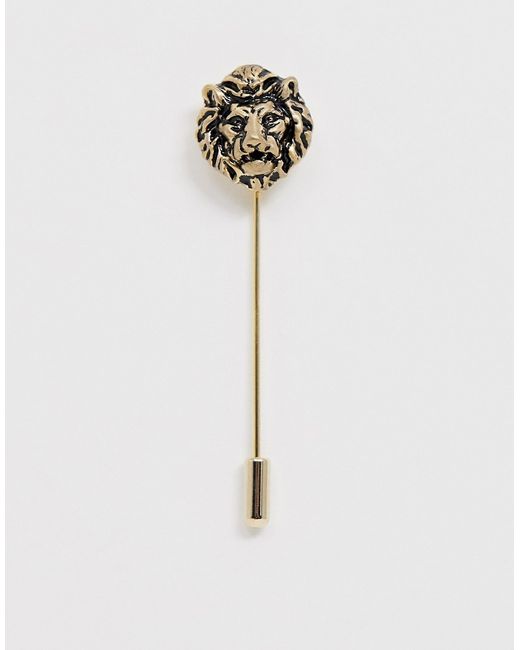 Twisted Tailor lion lapel pin