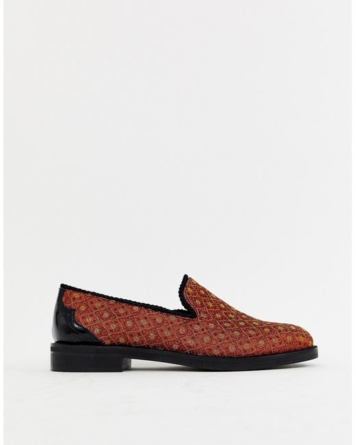 House of Hounds Styx loafers in brocade