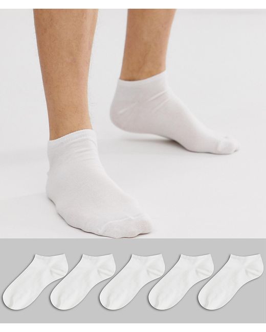New Look sneaker socks in 5 pack