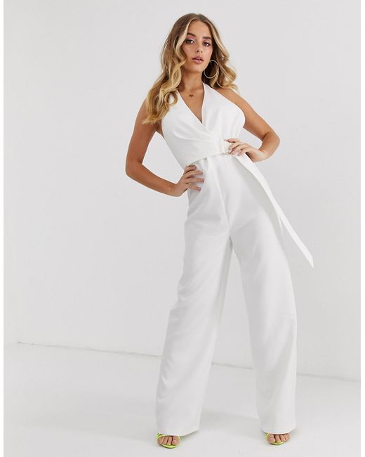 4th + Reckless 4th Reckless halter neck d-ring jumpsuit in