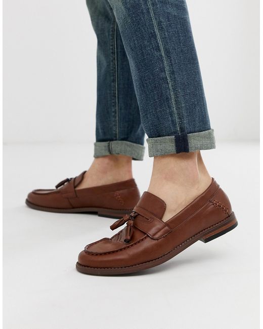 New Look faux leather tassel loafers in