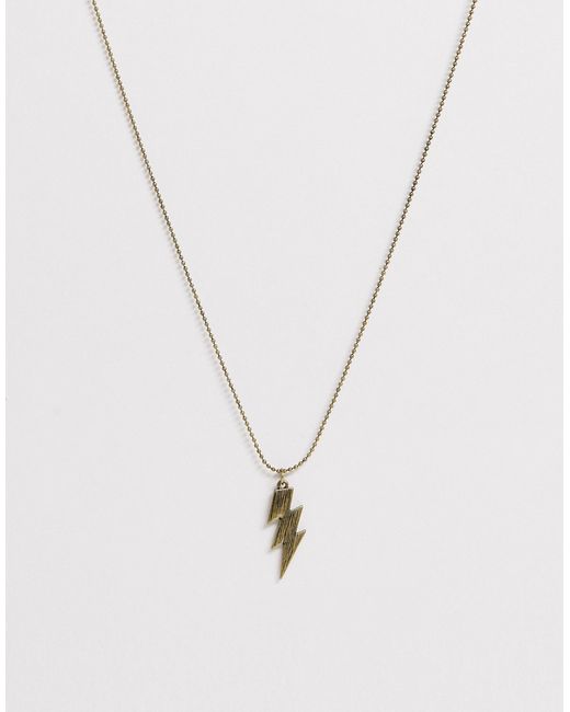 Classics 77 neck chain with lightning bolt pendant in