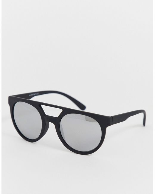 Only & Sons square sunglasses with brow bar