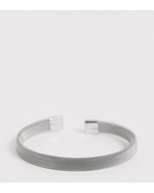 DesignB London DesignB woven metal cuff bracelet in