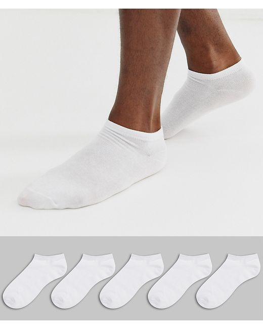 Brave Soul sneaker socks 5 pack in