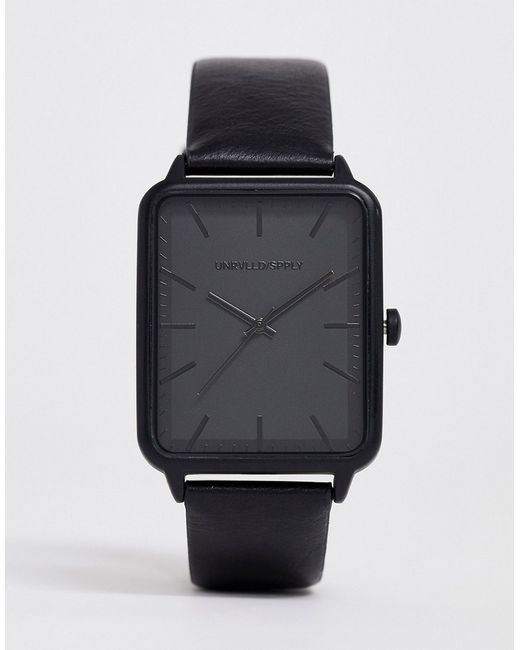 Asos Design watch with square face dial in
