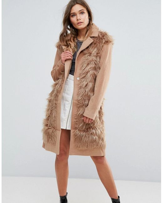 Glamorous Shaggy Faux Fur Coat