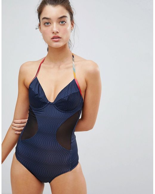 PS Paul Smith Pannelled Swimsuit